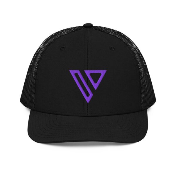 V Trucker Cap | black/purple - Image 4